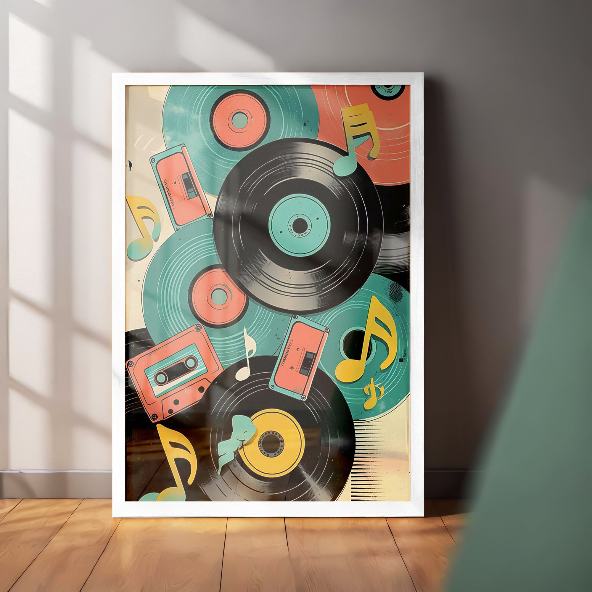 Retro Music Art Wall Frame (CS1)