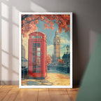 Red Phone Booth Wall Art (CS16)