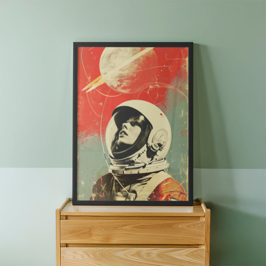 Vintage Astronaut Vibes Frame (CS18)