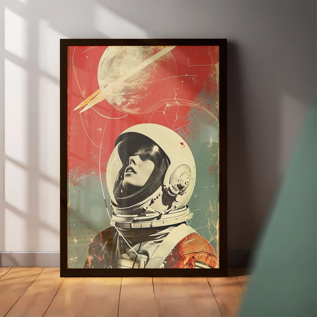 Vintage Astronaut Vibes Frame (CS18)