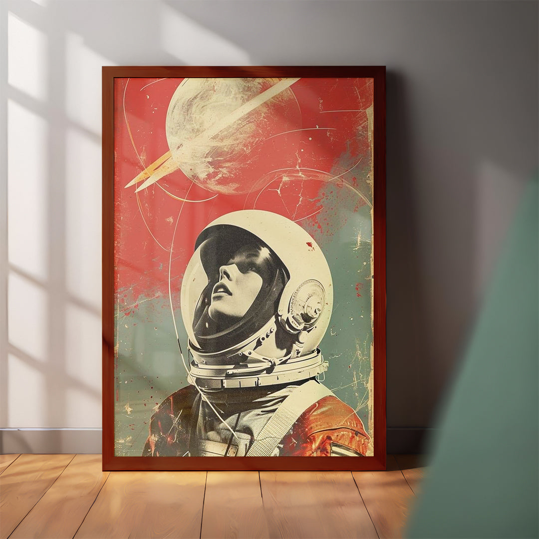 Vintage Astronaut Vibes Frame (CS18)