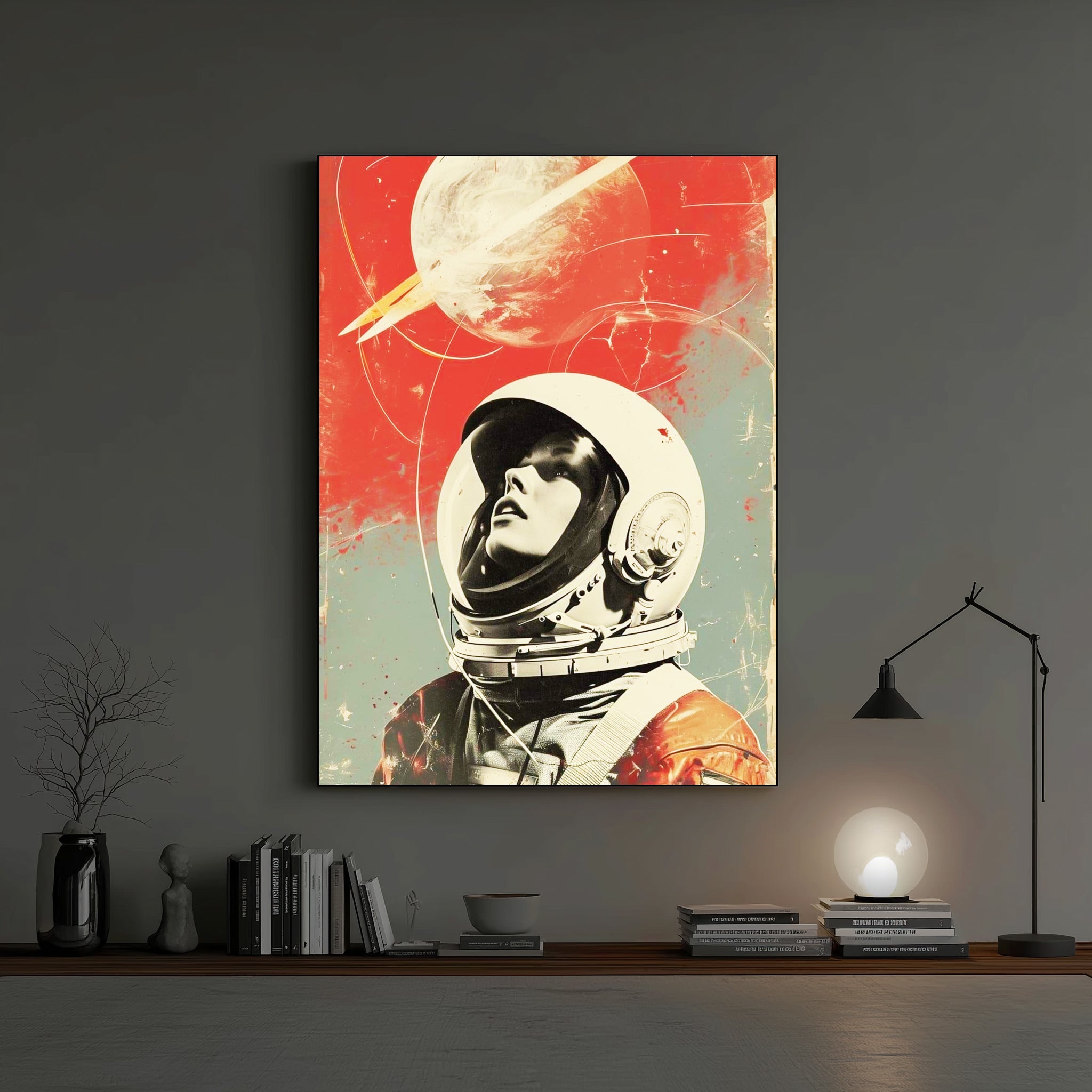 Vintage Astronaut Vibes Frame (CS18)