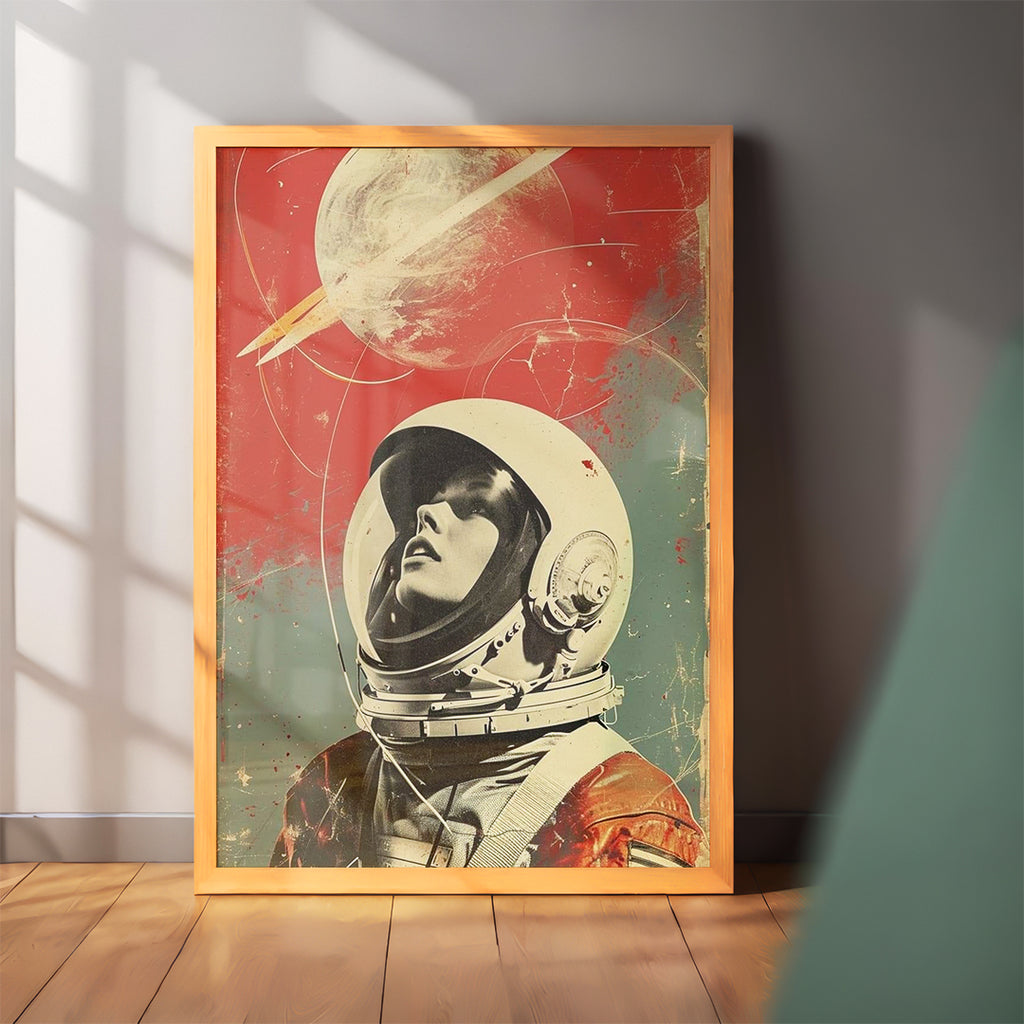 Vintage Astronaut Vibes Frame (CS18)