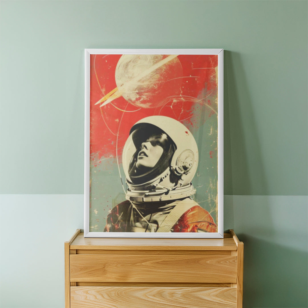 Vintage Astronaut Vibes Frame (CS18)