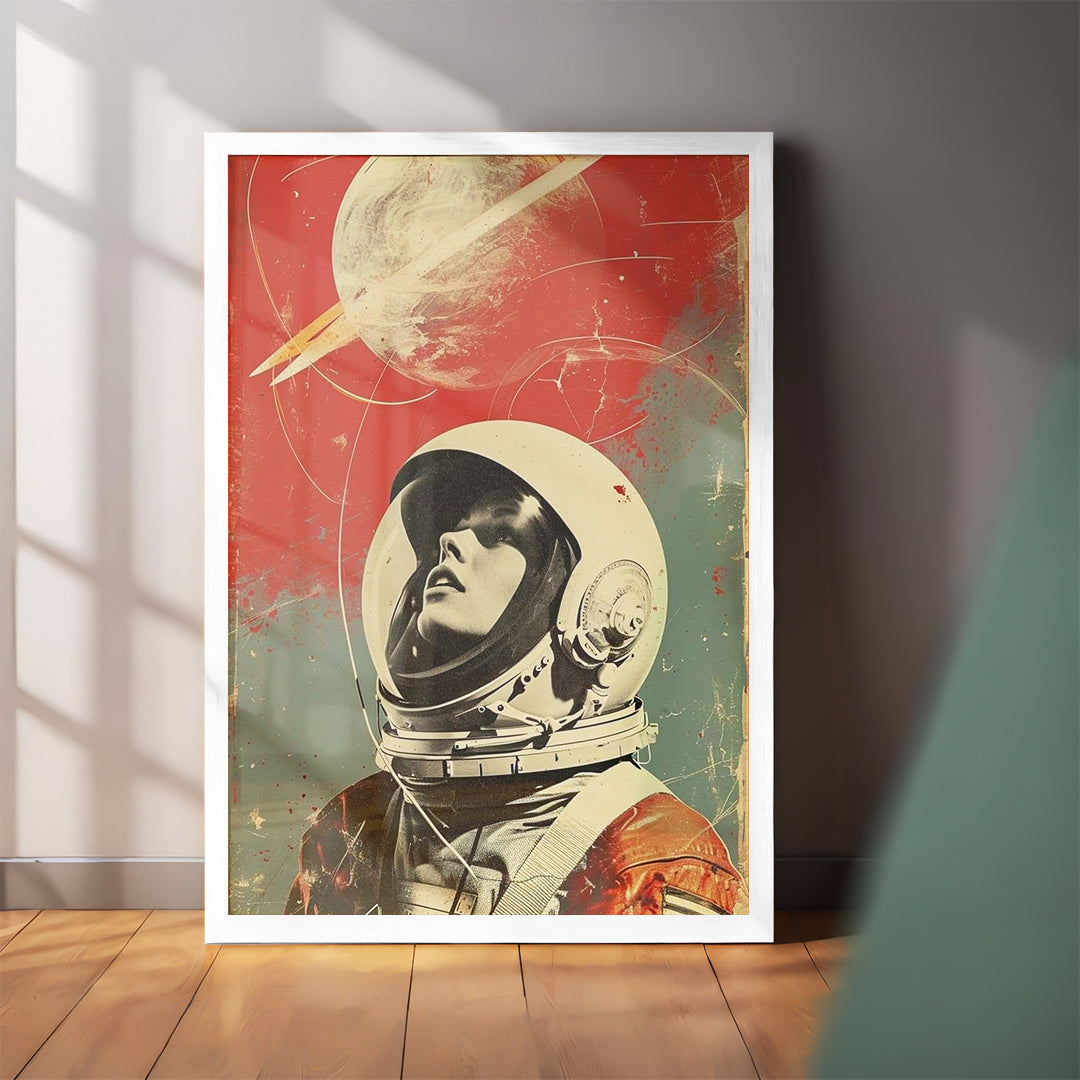 Vintage Astronaut Vibes Frame (CS18)