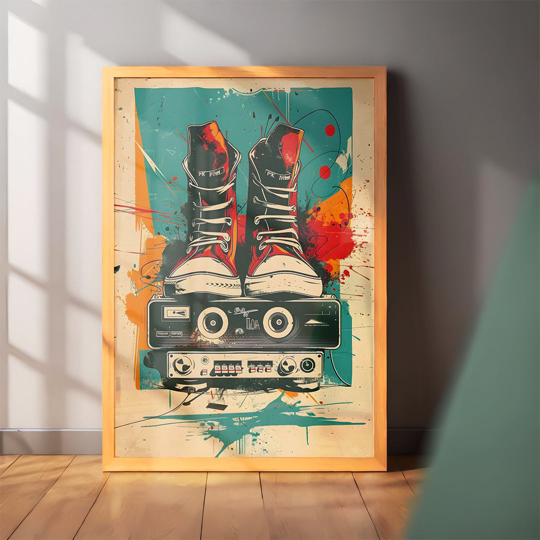 Retro Beats Wall Art (CS22)
