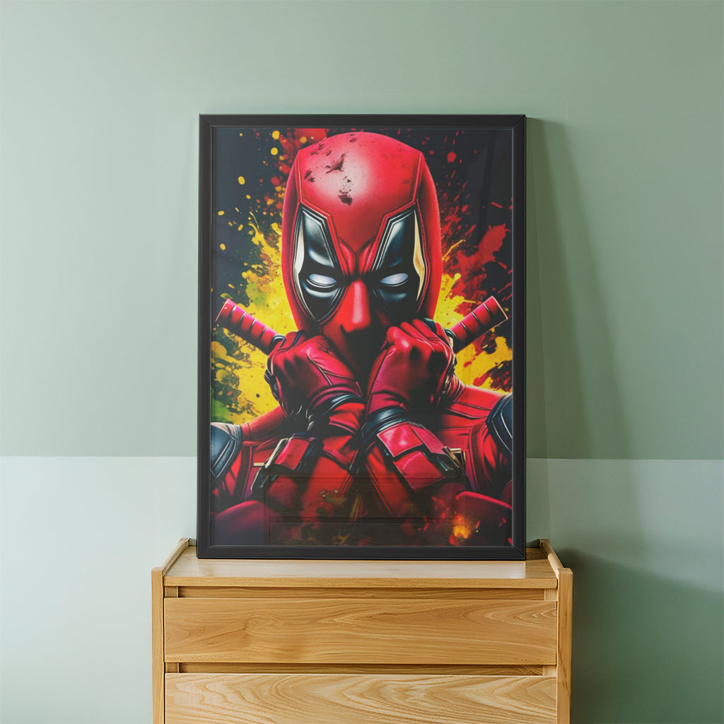 Red Mask Energy Wall Art (CS24)