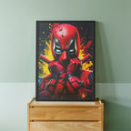 Red Mask Energy Wall Art (CS24)