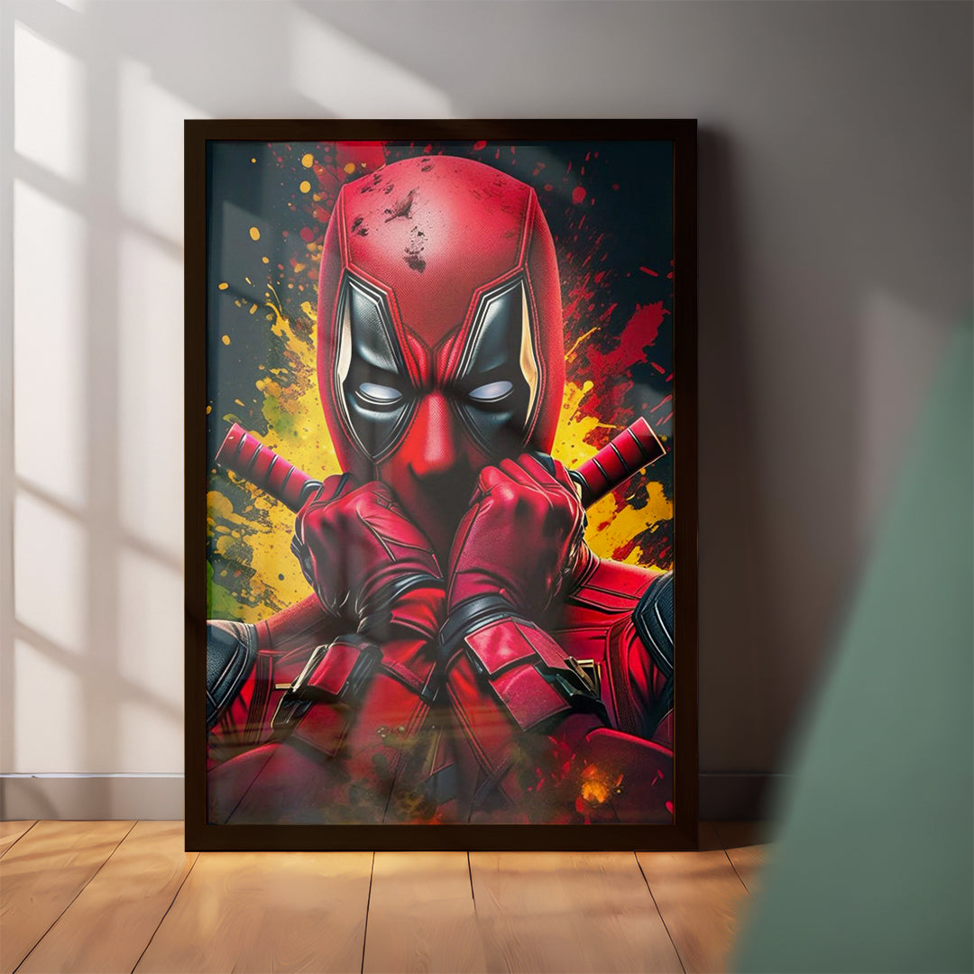Red Mask Energy Wall Art (CS24)