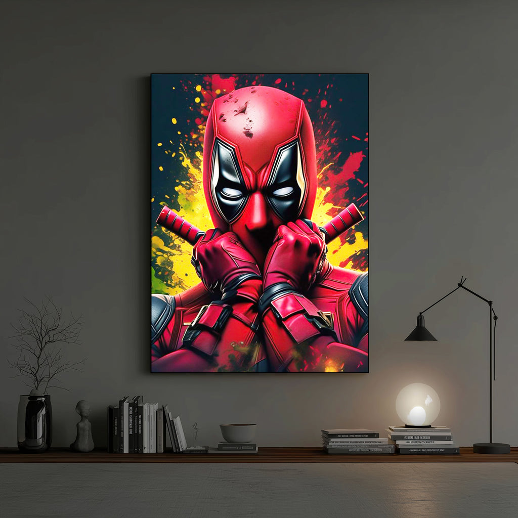 Red Mask Energy Wall Art (CS24)