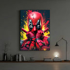Red Mask Energy Wall Art (CS24)