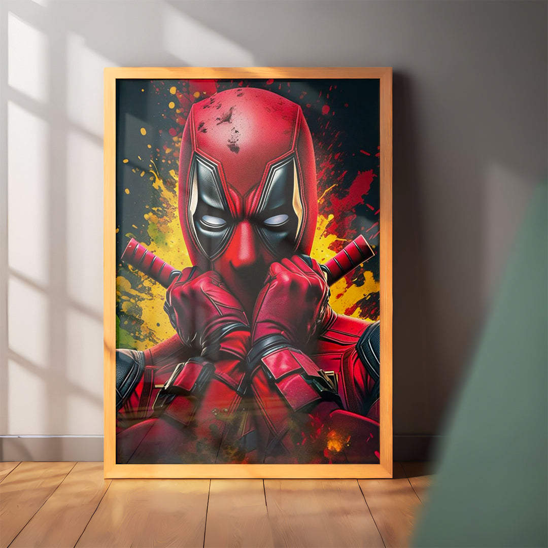 Red Mask Energy Wall Art (CS24)