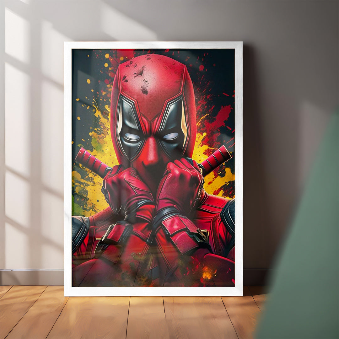 Red Mask Energy Wall Art (CS24)