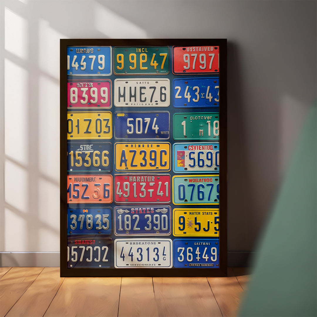 License Plate Pop Wall Art (CS25)