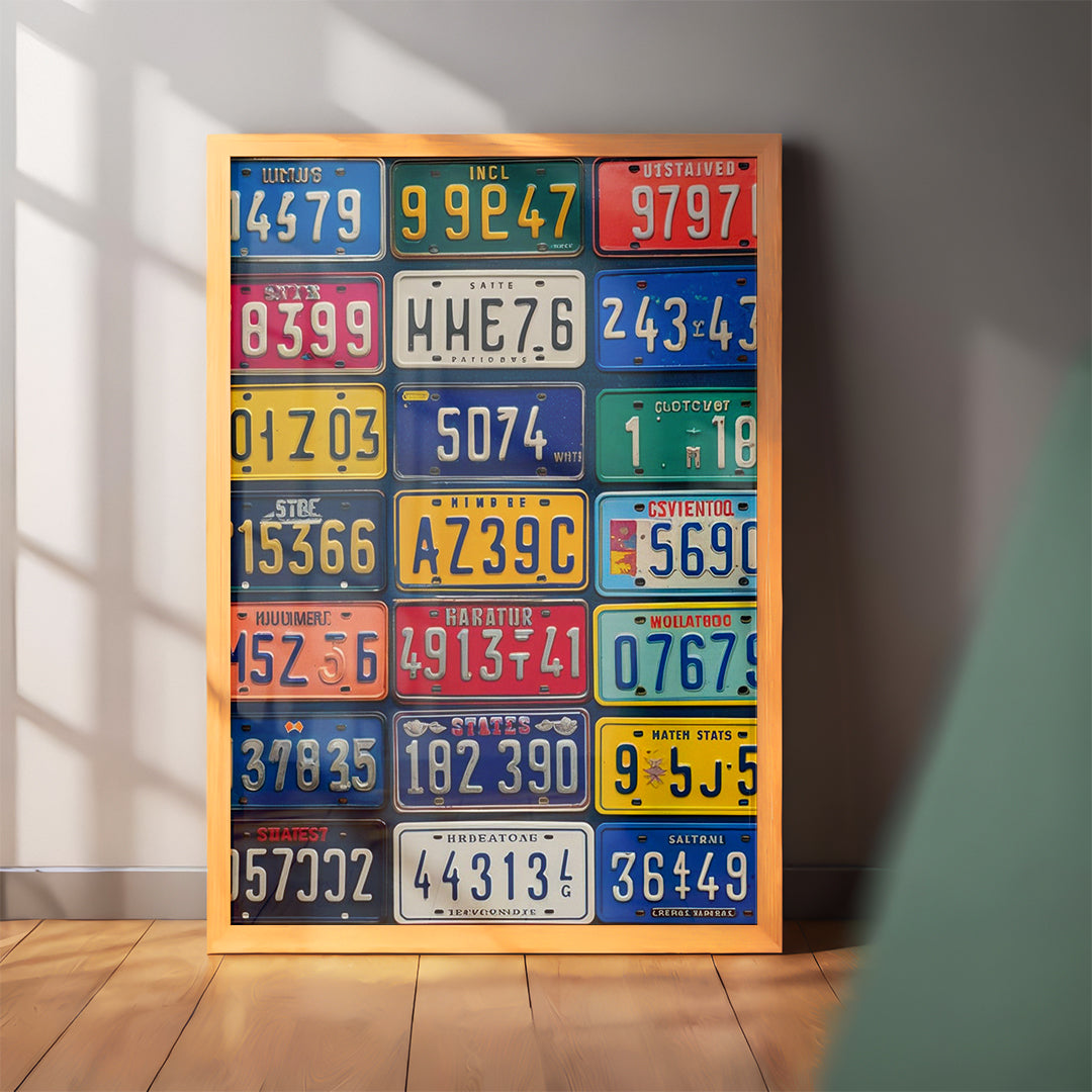 License Plate Pop Wall Art (CS25)