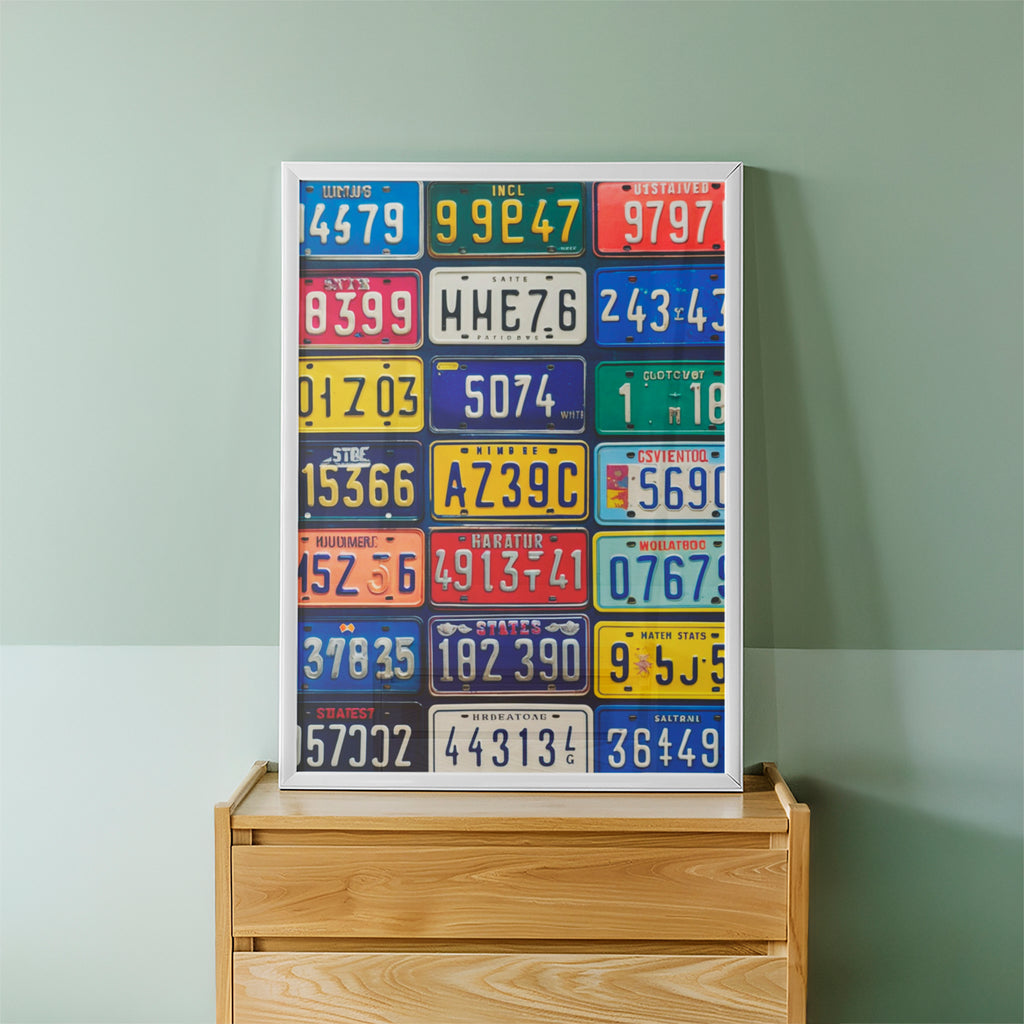 License Plate Pop Wall Art (CS25)