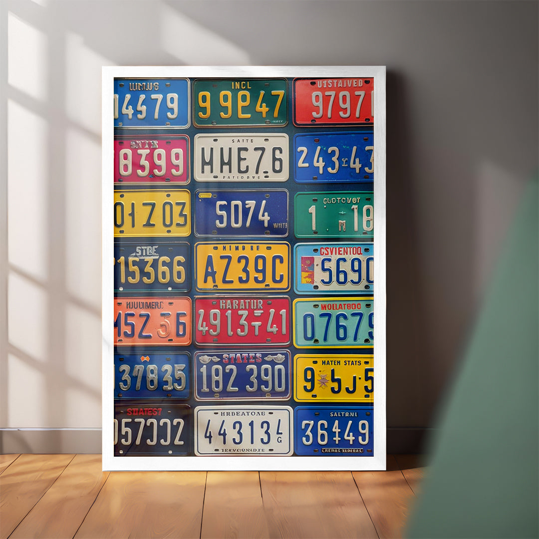 License Plate Pop Wall Art (CS25)