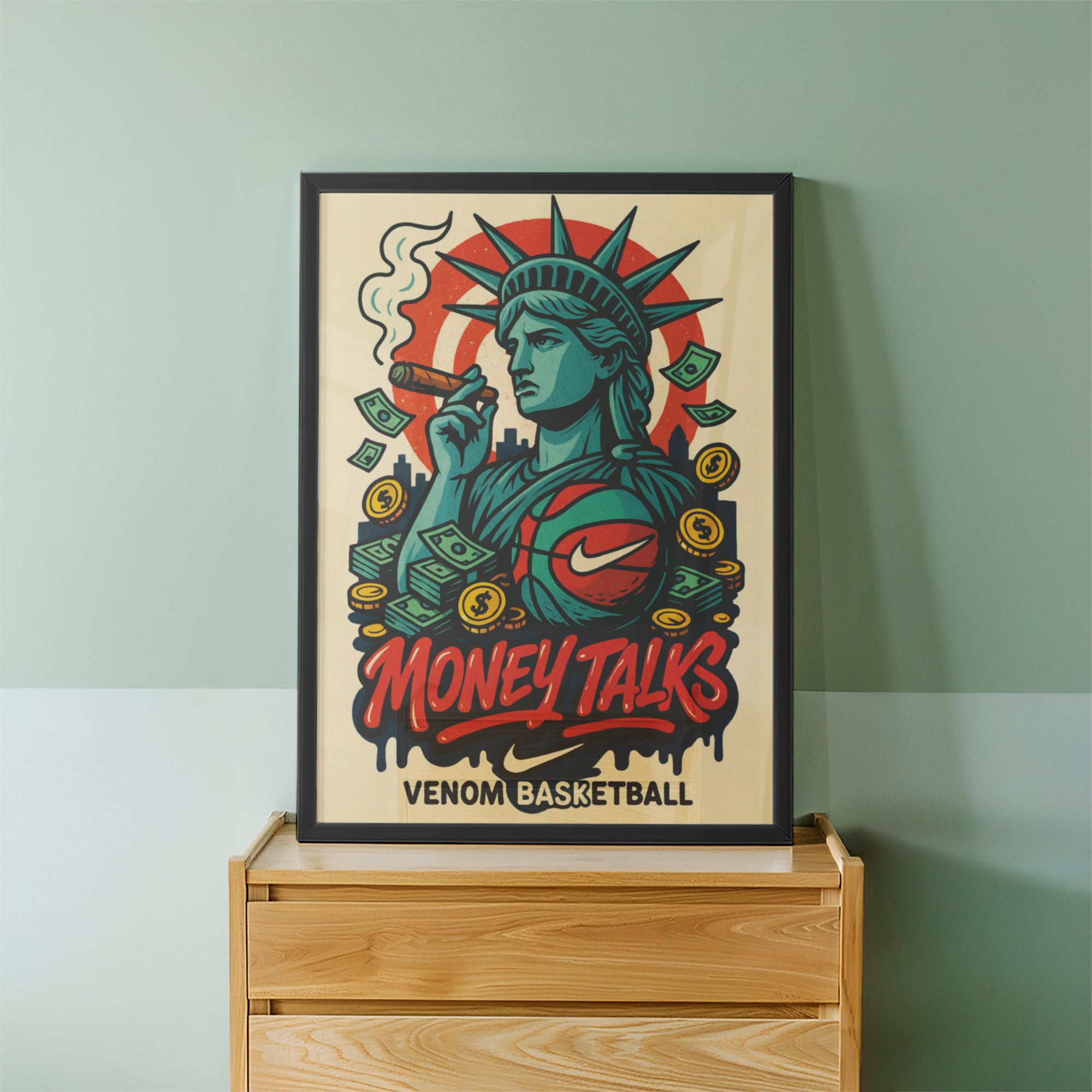 Iconic Statue Remix Wall Art (CS36)