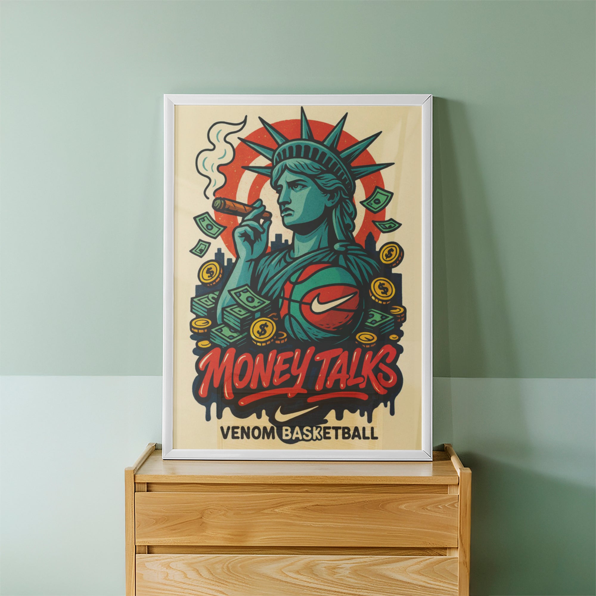 Iconic Statue Remix Wall Art (CS36)