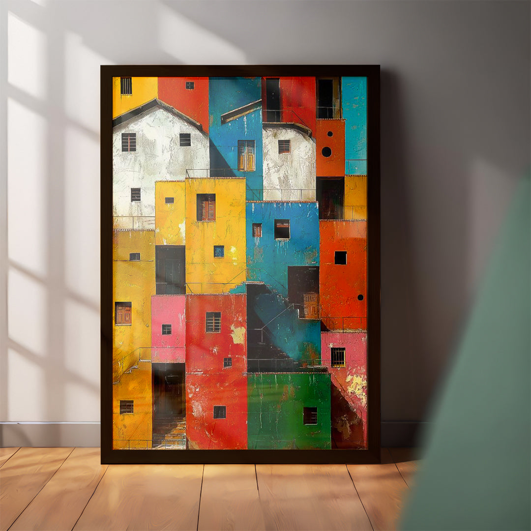 Colorful Neighborhood Wall Art (CS39)