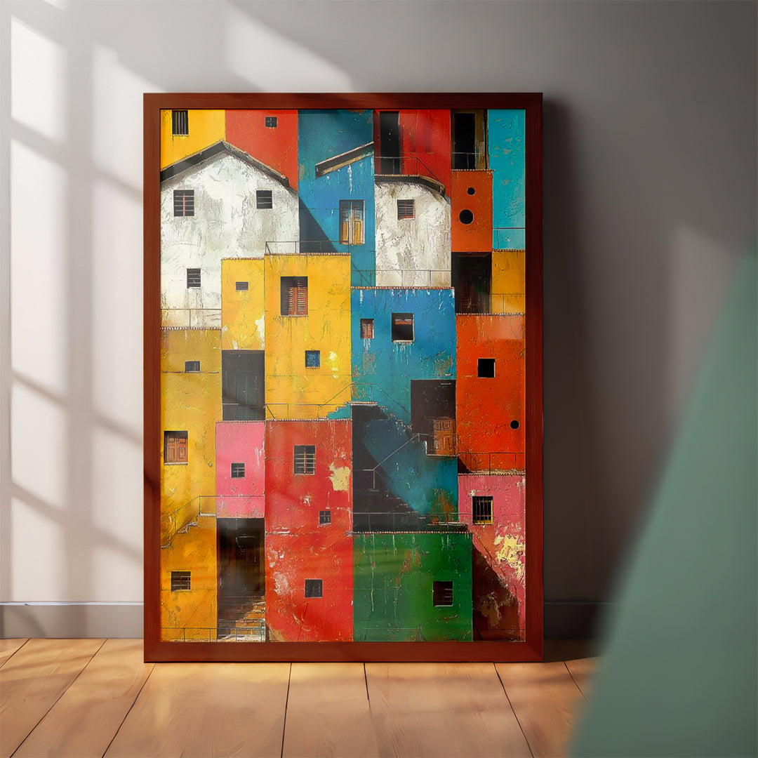 Colorful Neighborhood Wall Art (CS39)