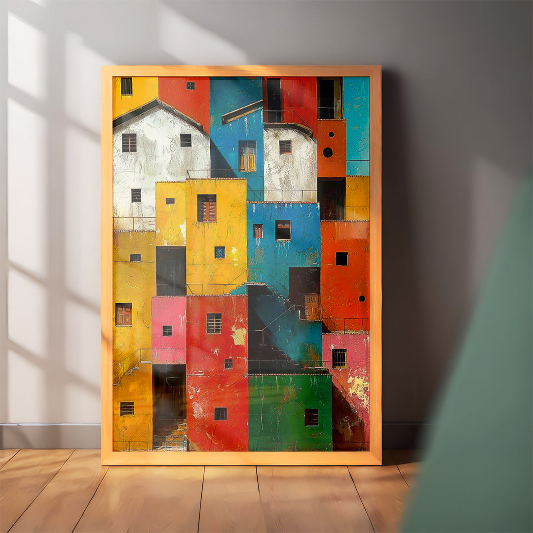 Colorful Neighborhood Wall Art (CS39)