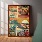 Vintage Auto Posters Wall Art (CS44)