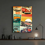 Vintage Auto Posters Wall Art (CS44)