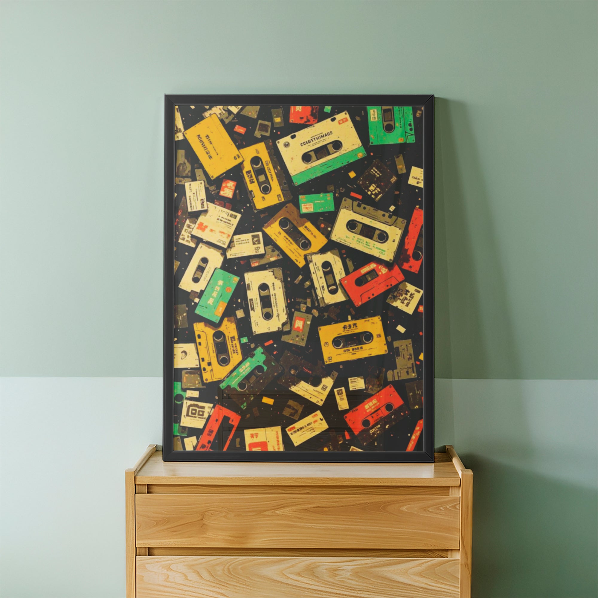 Cassette Chaos – Casual Wall Art (CS50)
