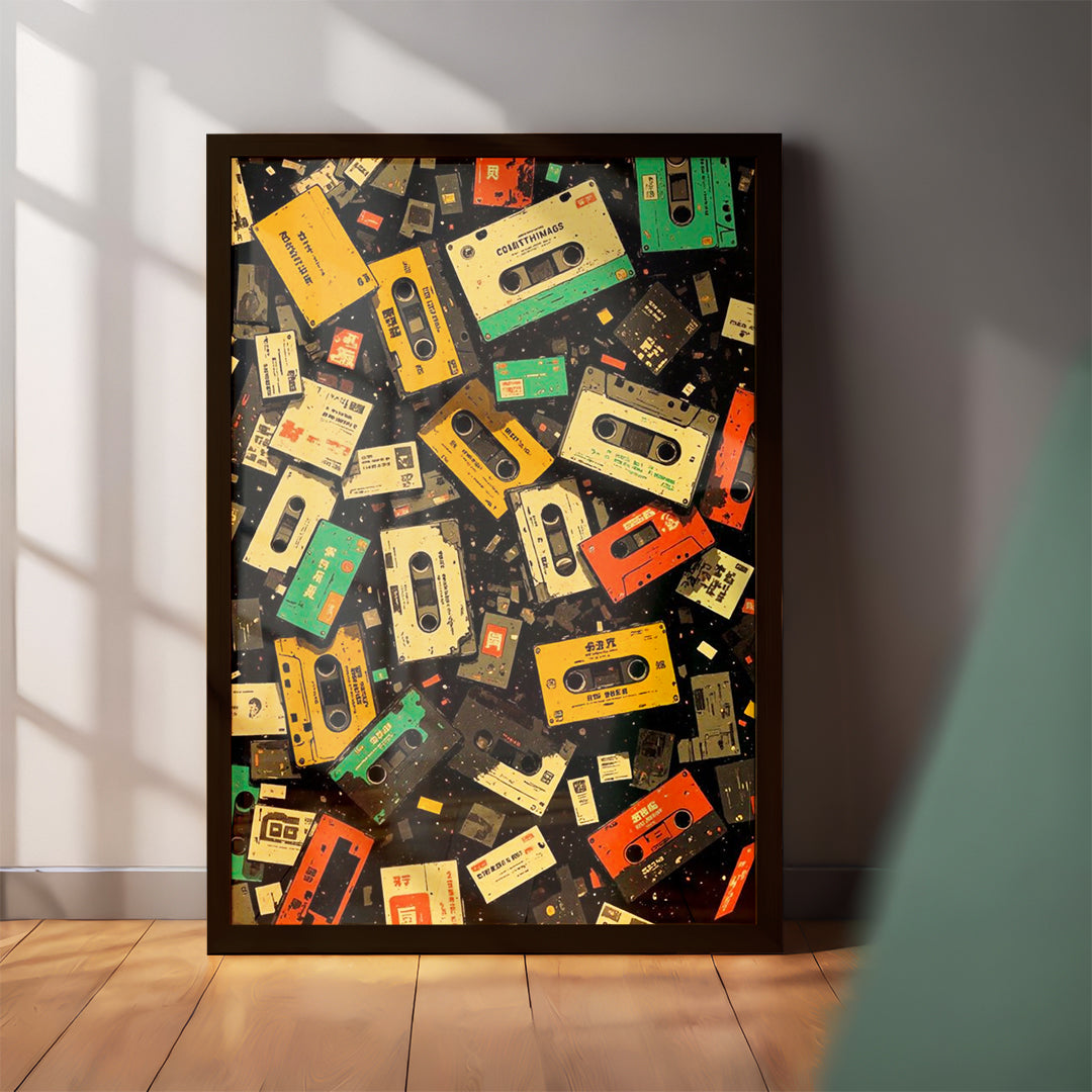 Cassette Chaos – Casual Wall Art (CS50)