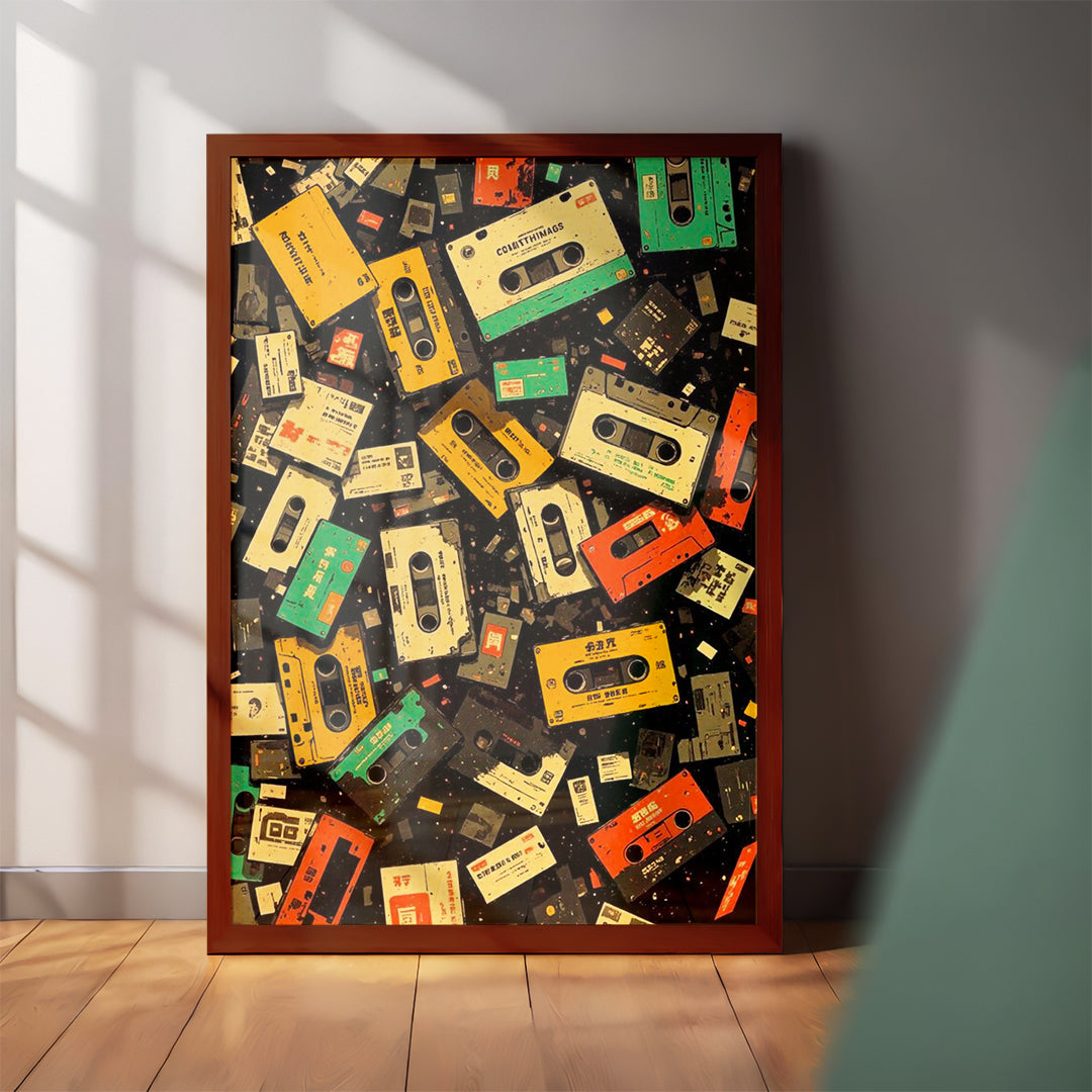 Cassette Chaos – Casual Wall Art (CS50)