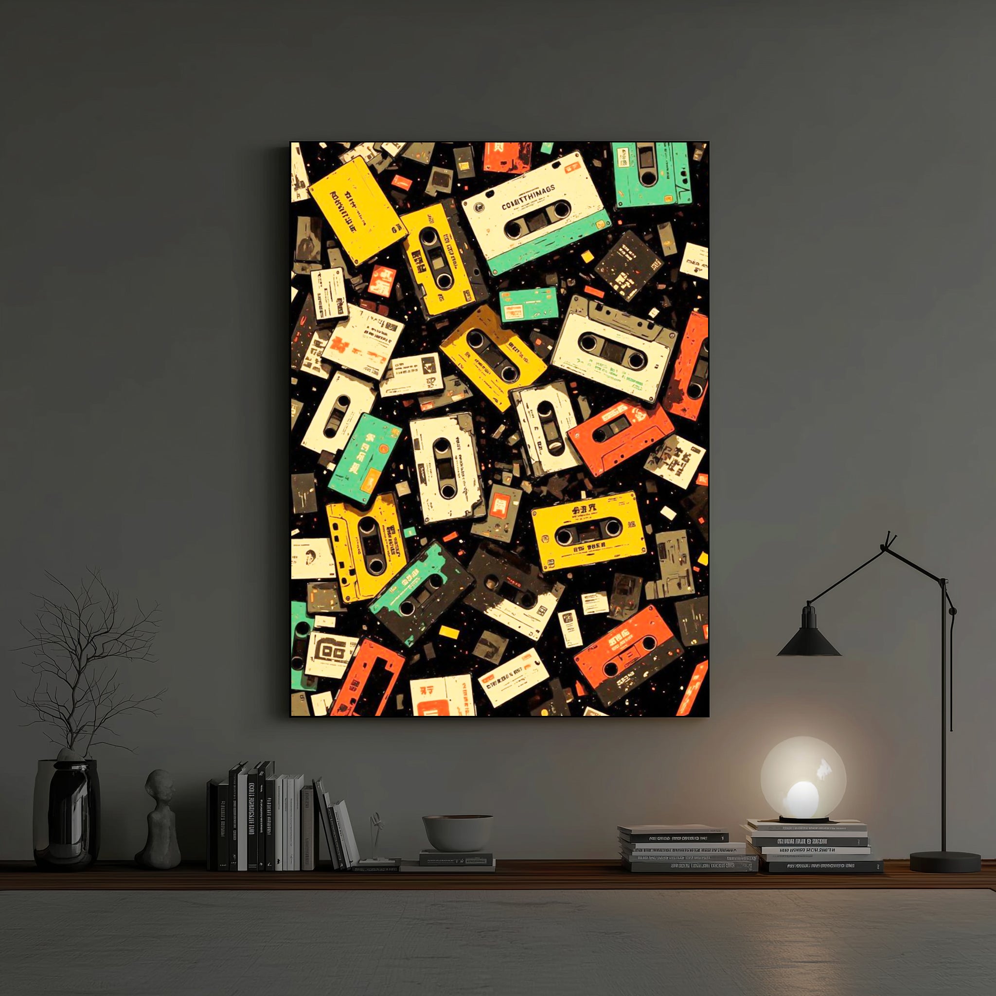 Cassette Chaos – Casual Wall Art (CS50)