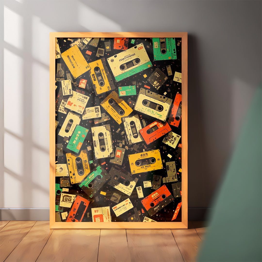 Cassette Chaos – Casual Wall Art (CS50)
