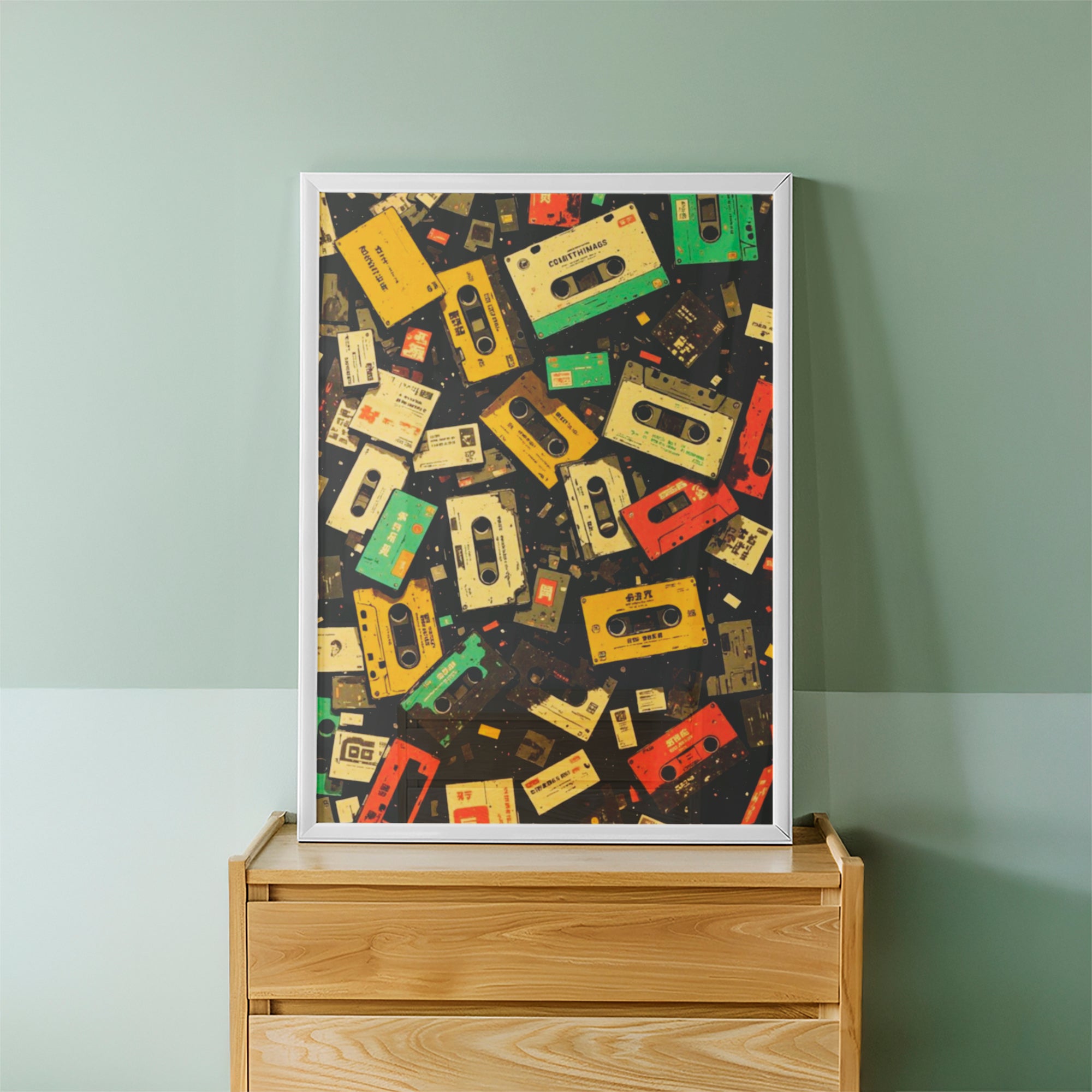 Cassette Chaos – Casual Wall Art (CS50)