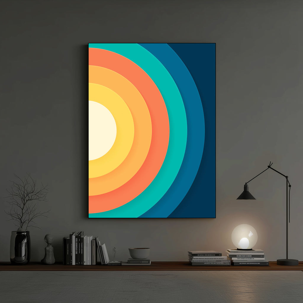 Sunset Arc Art Wall Frame (CS8)