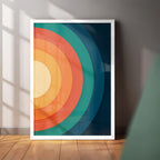 Sunset Arc Art Wall Frame (CS8)