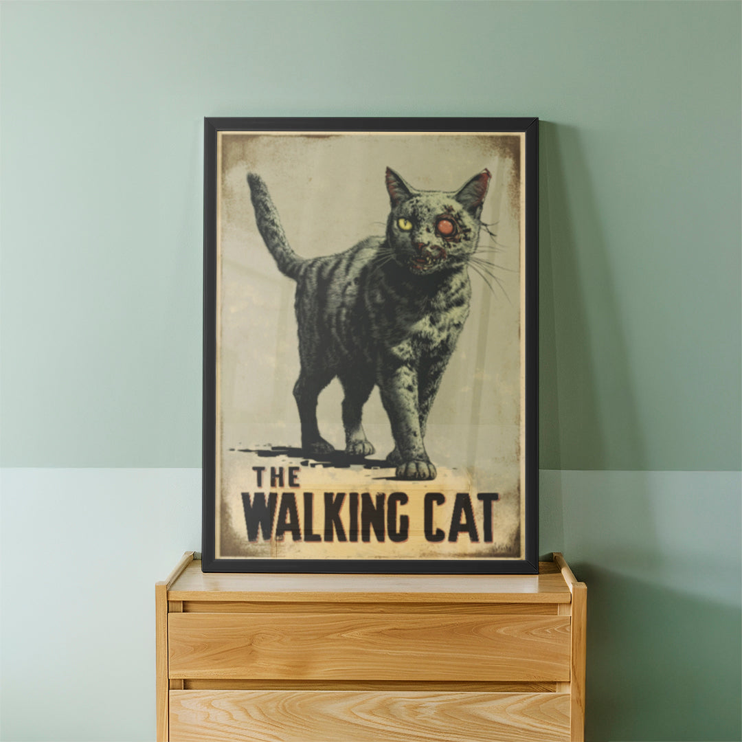 The Walking Cat Wall Art (CS9)