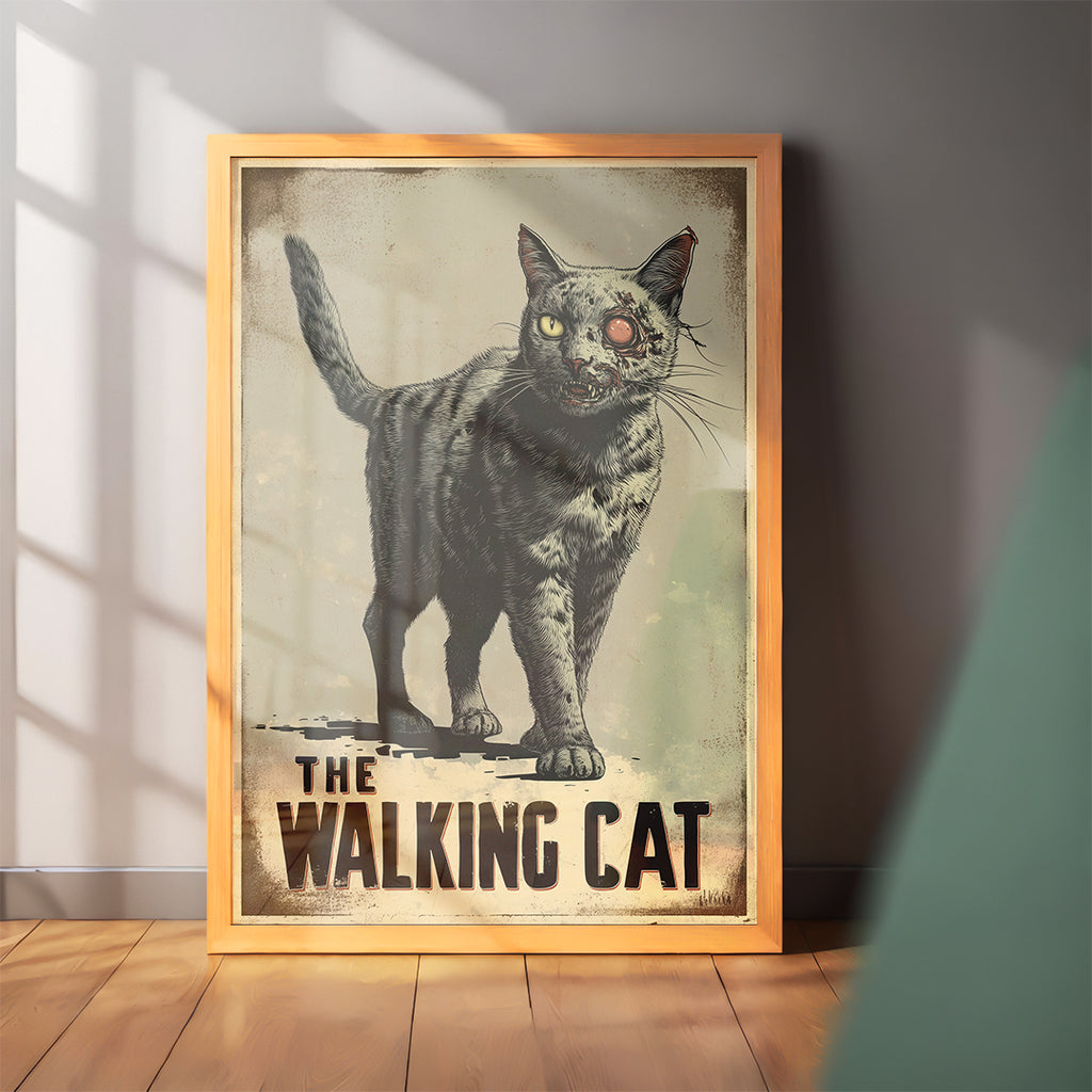 The Walking Cat Wall Art (CS9)