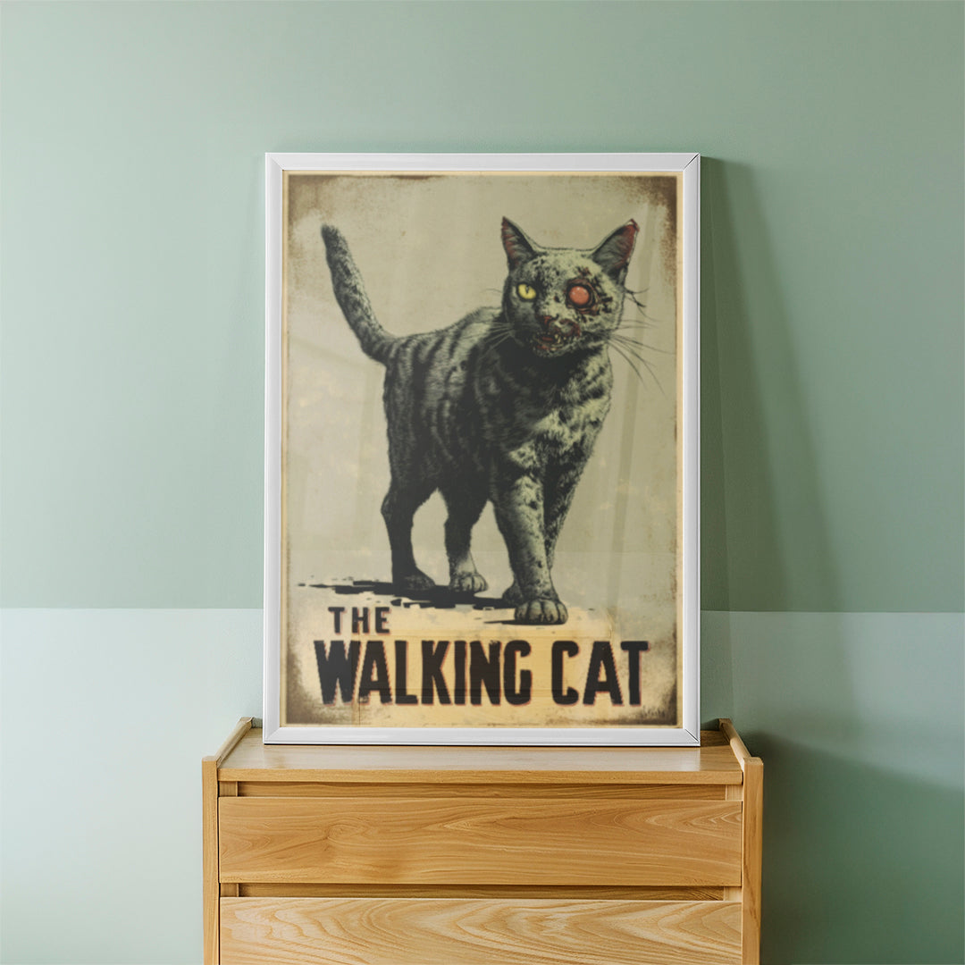 The Walking Cat Wall Art (CS9)