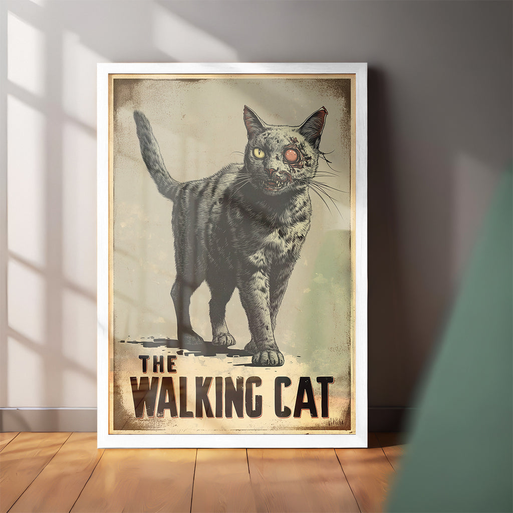The Walking Cat Wall Art (CS9)