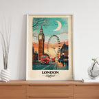 London England – Vintage Travel Wall Art (CT1)