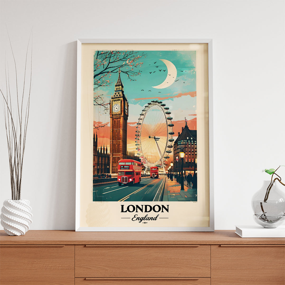 London England – Vintage Travel Wall Art (CT1)