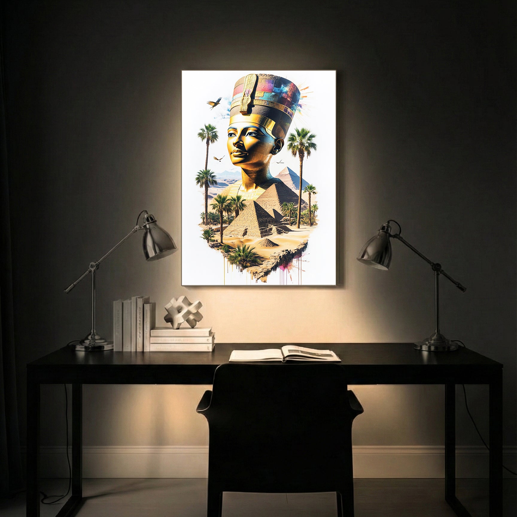 Egypt Pharaoh Queen – Modern Artistic Wall Art (CT10)