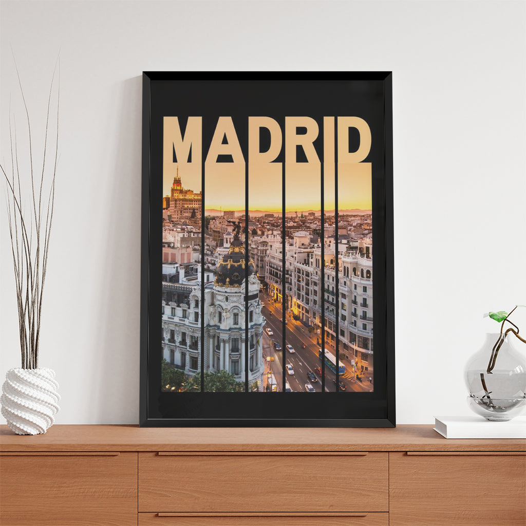 Madrid Spain – Modern Cityscape Wall Art (CT11)