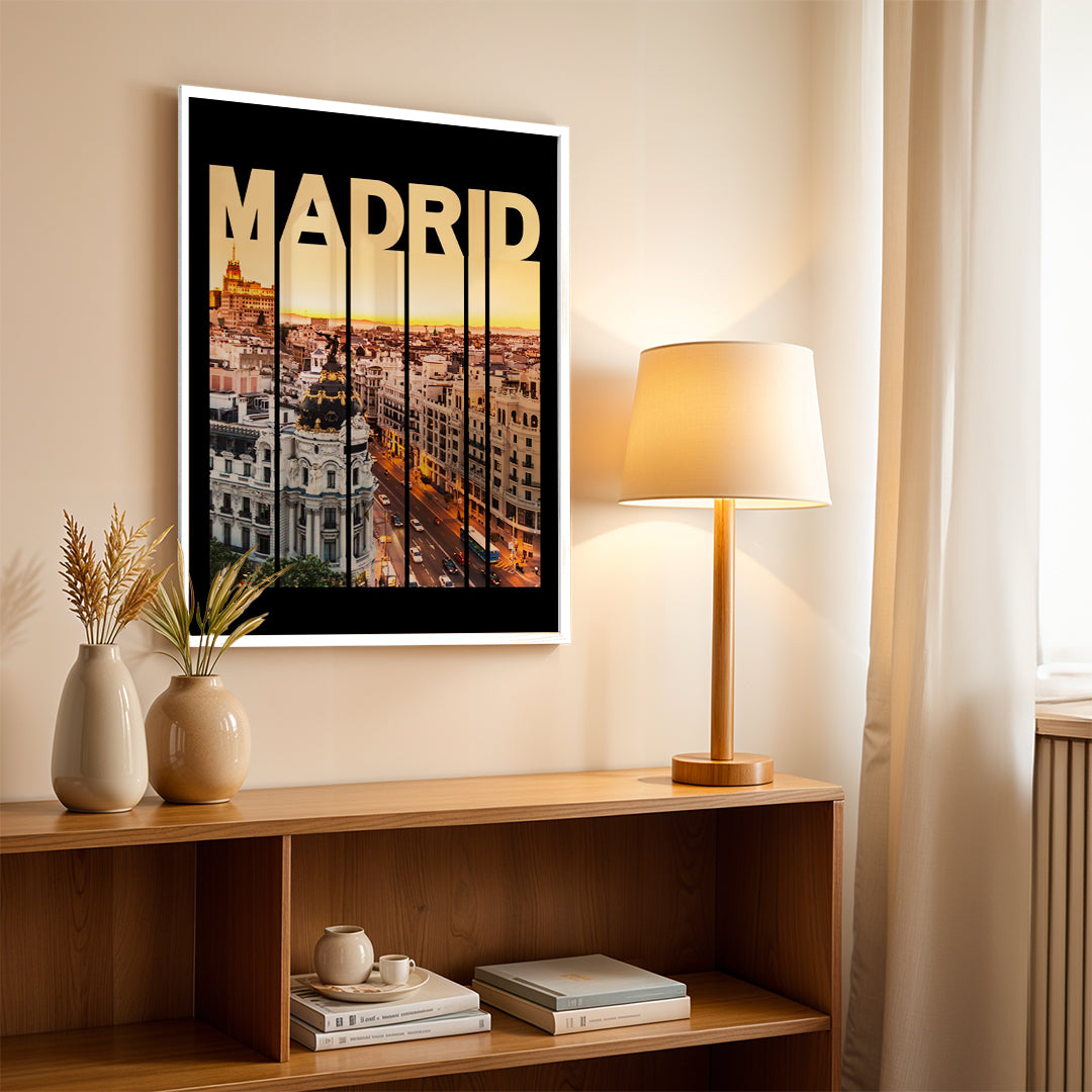 Madrid Spain – Modern Cityscape Wall Art (CT11)
