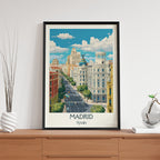 Madrid Spain – Modern Cityscape Wall Art (CT12)