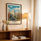Madrid Spain – Modern Cityscape Wall Art (CT12)