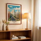 Madrid Spain – Modern Cityscape Wall Art (CT12)