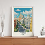 Madrid Spain – Modern Cityscape Wall Art (CT12)