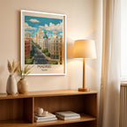Madrid Spain – Modern Cityscape Wall Art (CT12)